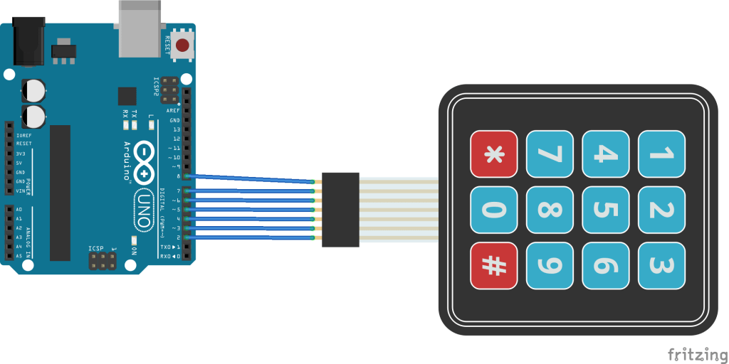arduino and keypad layout