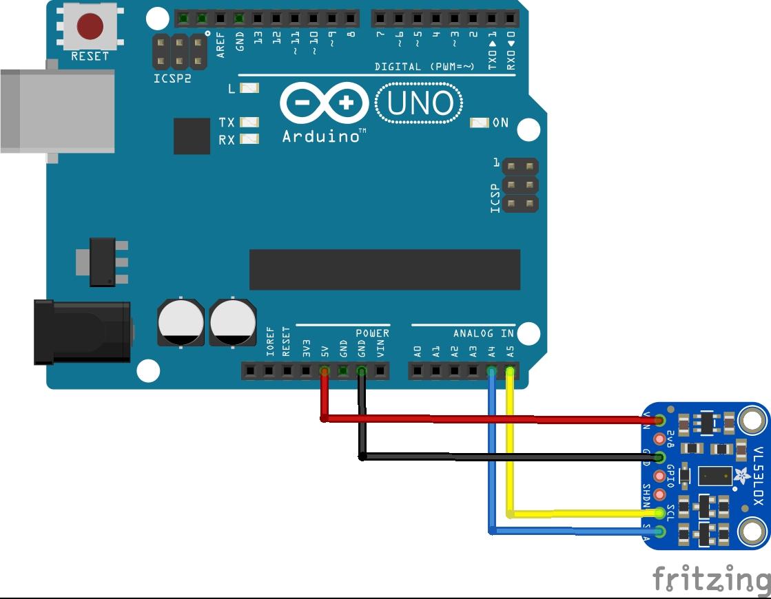 arduino and VL53L0X
