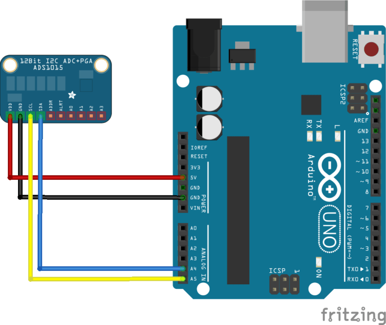 Arduino and ADS1015 12 bit adc - Arduino Learning